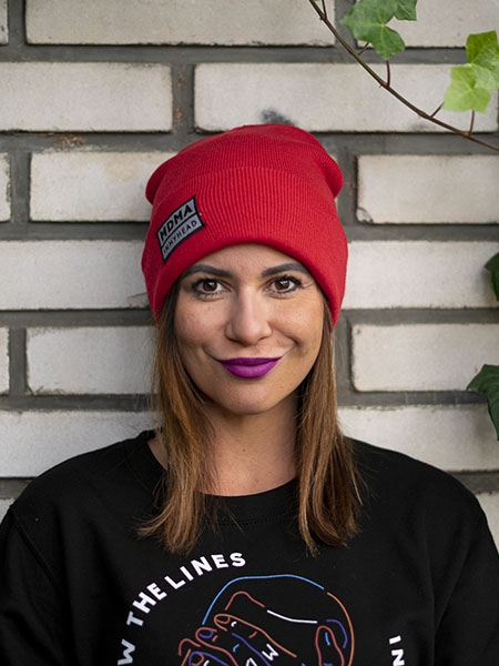 Beanie In My Head Bright red - MDMA Fashion